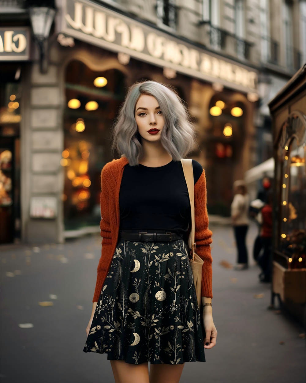 Twilight Garden Skater Skirt