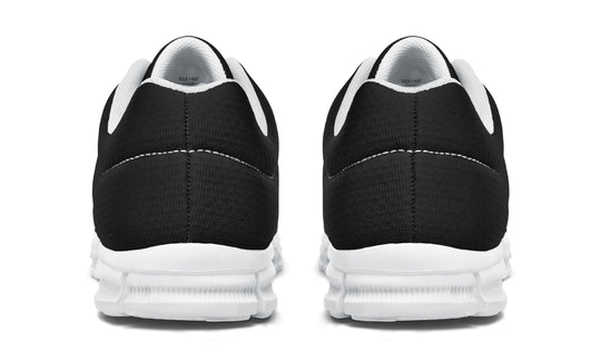 Pitch Black Athletic Sneakers
