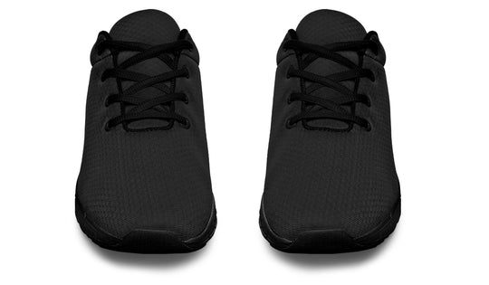 Pitch Black Athletic Sneakers