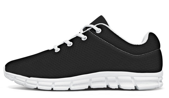 Pitch Black Athletic Sneakers
