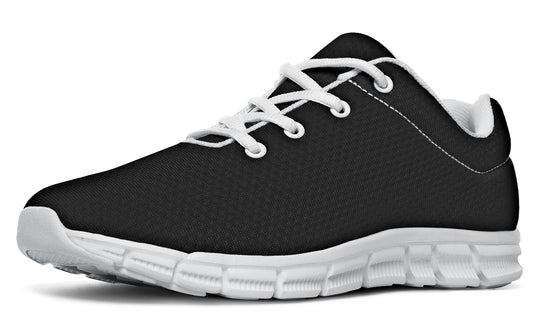 Pitch Black Athletic Sneakers