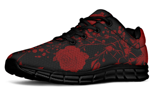 Blood Rose Romance Athletic Sneakers