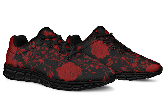 Blood Rose Romance Athletic Sneakers