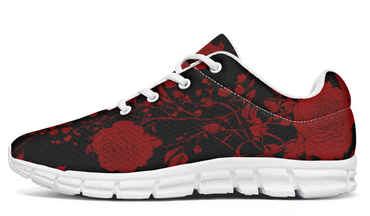 Blood Rose Romance Athletic Sneakers