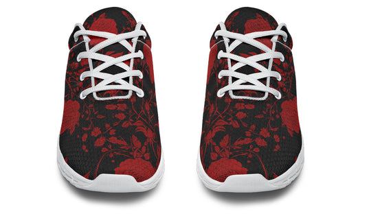 Blood Rose Romance Athletic Sneakers