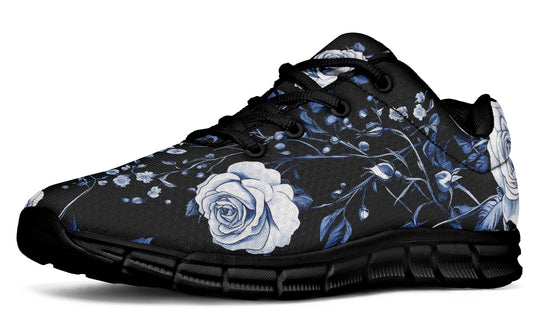 Blue Rose Romance Athletic Sneakers