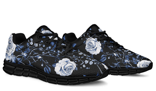 Blue Rose Romance Athletic Sneakers