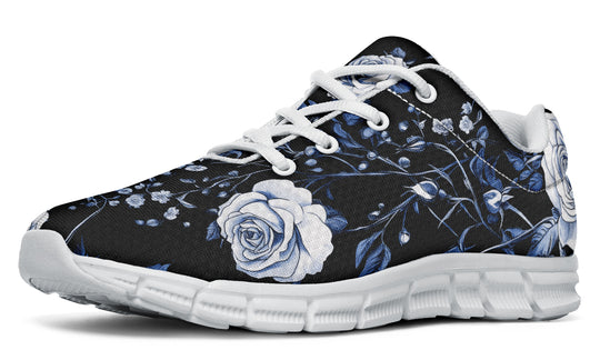 Blue Rose Romance Athletic Sneakers