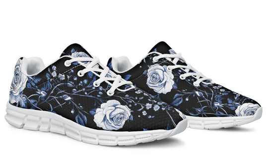 Blue Rose Romance Athletic Sneakers