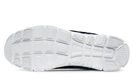 Blue Rose Romance Athletic Sneakers