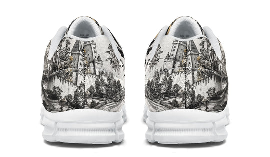 Castle in Bloom Athletic Sneakers