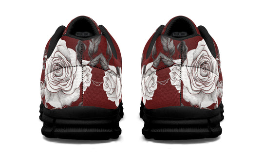 Red Rose Romance Athletic Sneakers