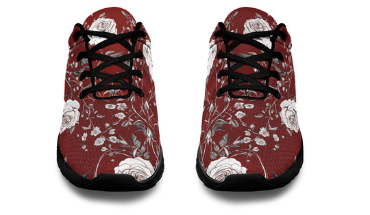 Red Rose Romance Athletic Sneakers