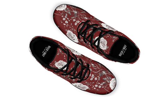 Red Rose Romance Athletic Sneakers