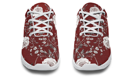 Red Rose Romance Athletic Sneakers
