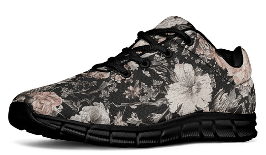 Vintage Peonies Athletic Sneakers