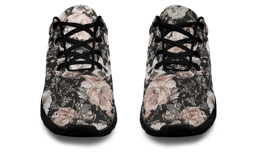 Vintage Peonies Athletic Sneakers