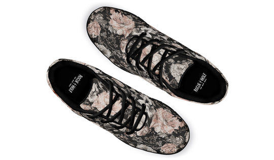 Vintage Peonies Athletic Sneakers