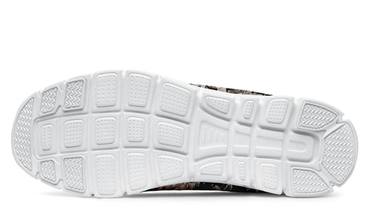 Vintage Peonies Athletic Sneakers