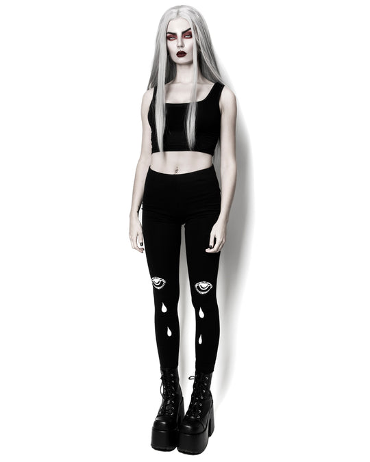 Bitter Truth Leggings - Vegan UPF 50+ Protection Dark Academia Goth Yoga Activewear Occult Witchy Leisurewear