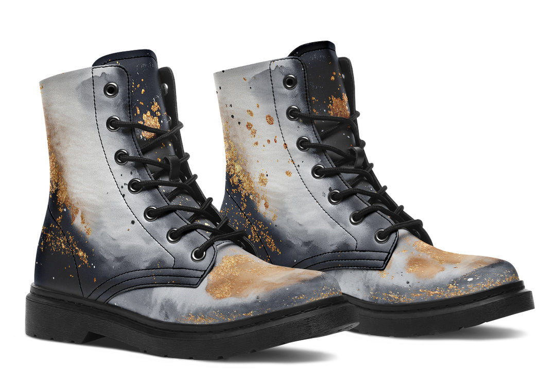 Ash And Gold Boots