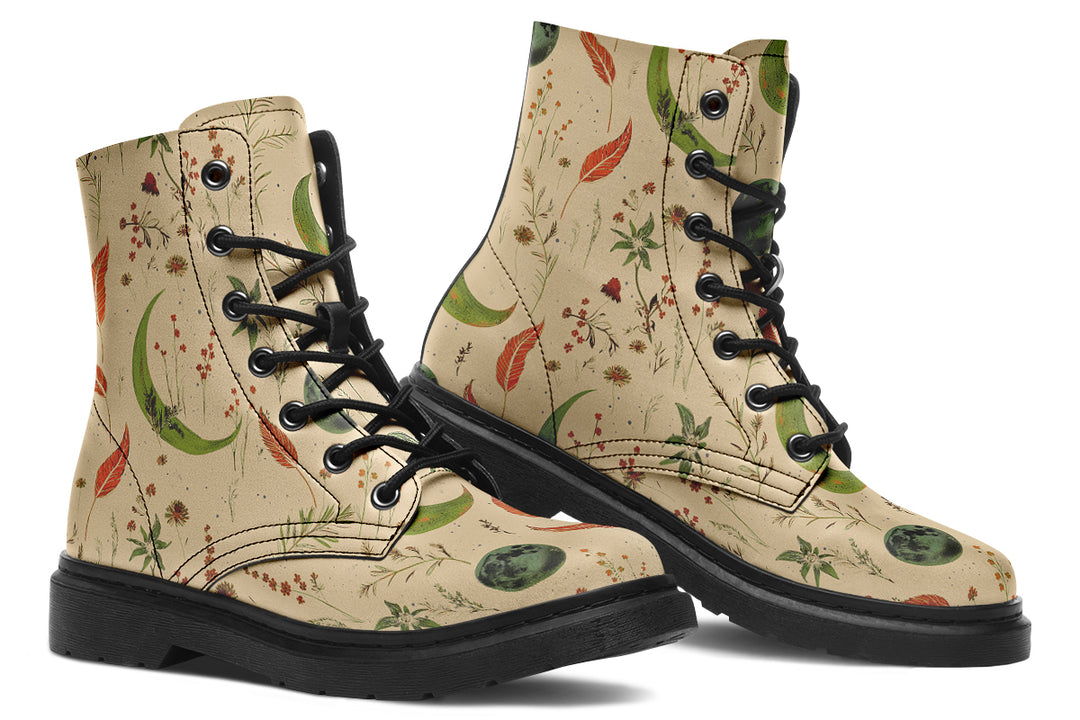 Beige Moonlit Botanica Boots