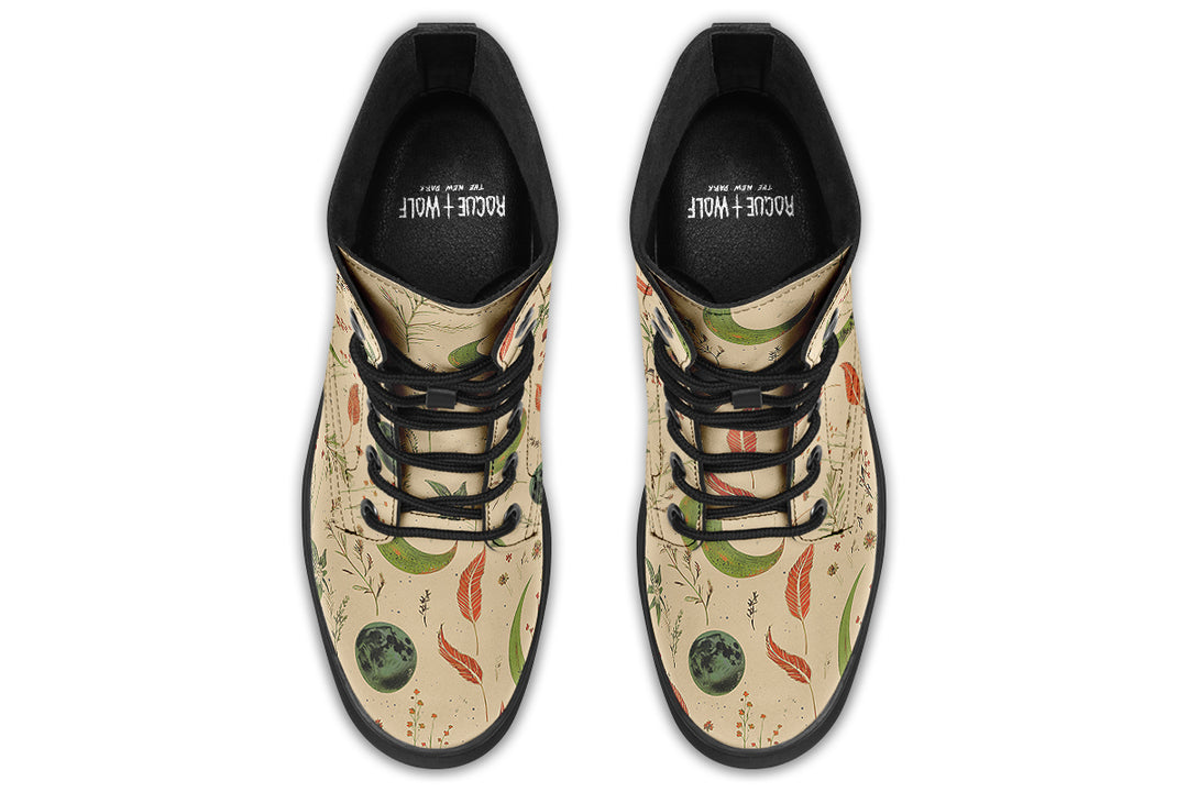 Beige Moonlit Botanica Boots