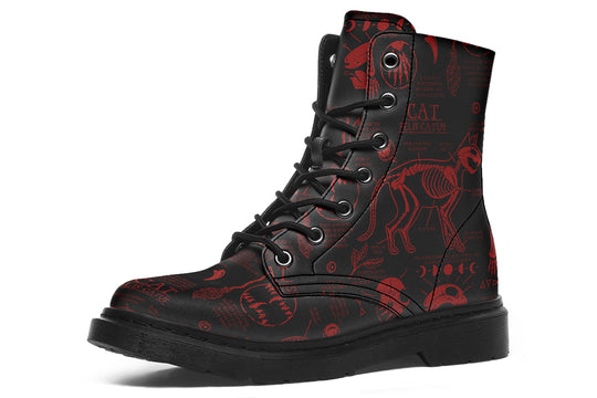 Blood Cat Study Boots