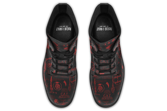 Blood Cat Study Boots