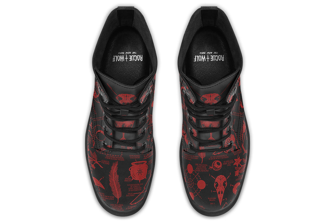 Blood Raven Study Boots
