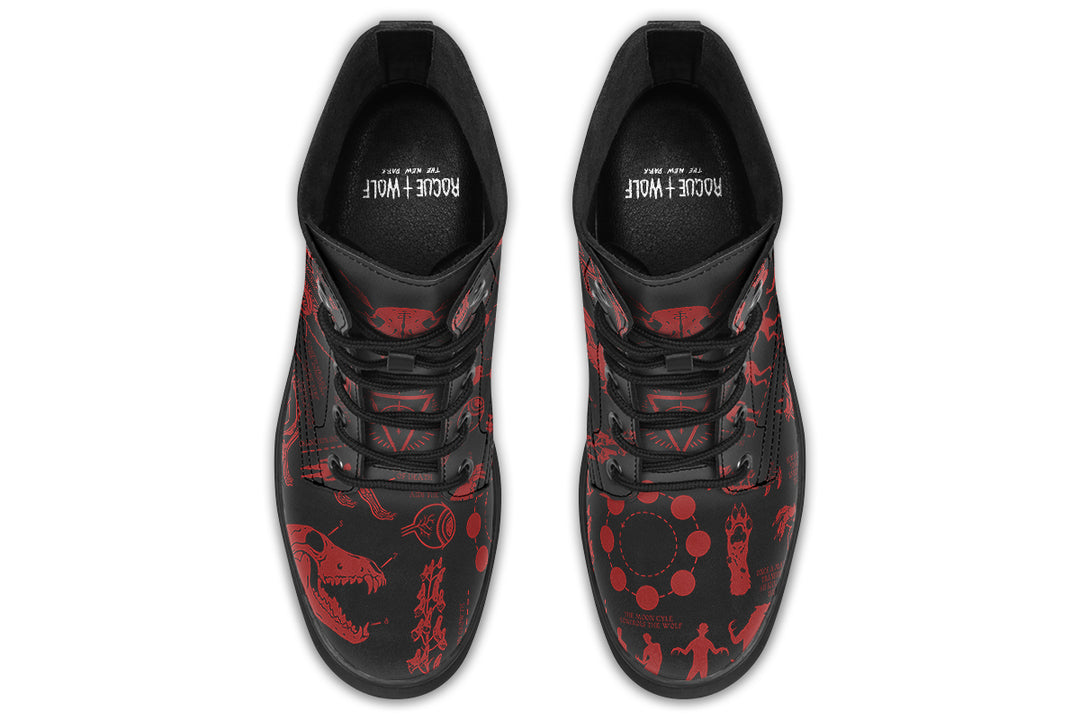 Blood Wolf Study Boots