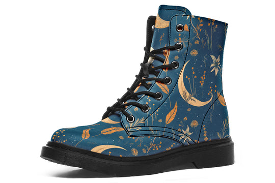 Blue Moonlit Botanica Boots