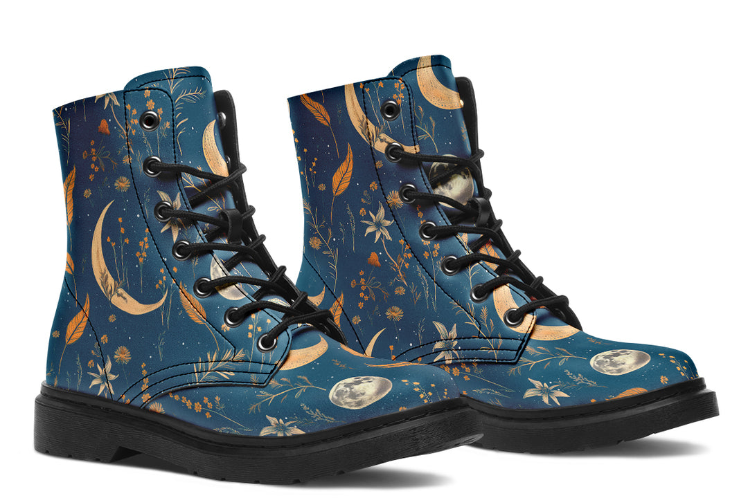 Blue Moonlit Botanica Boots