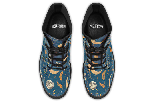 Blue Moonlit Botanica Boots