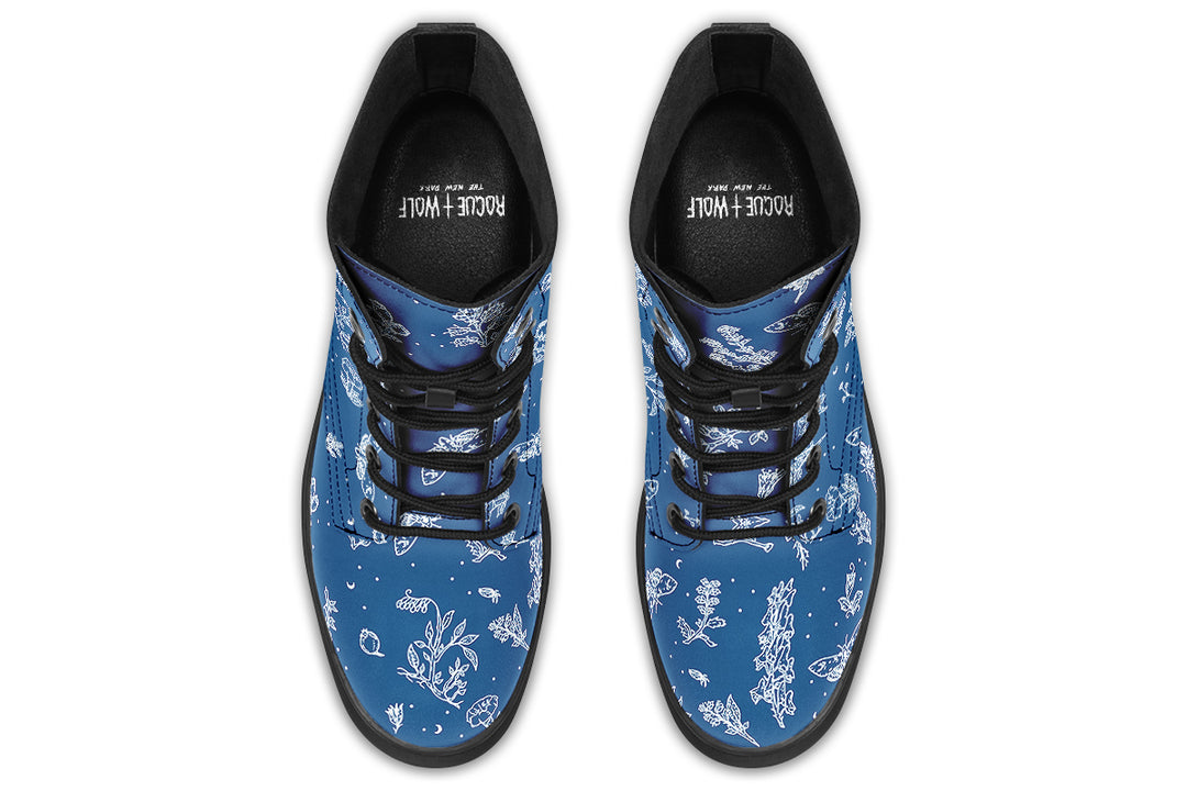Blue Nightshade Boots
