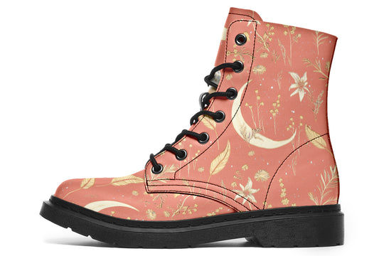 Coral Moonlit Botanica Boots