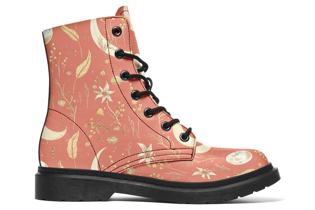 Coral Moonlit Botanica Boots