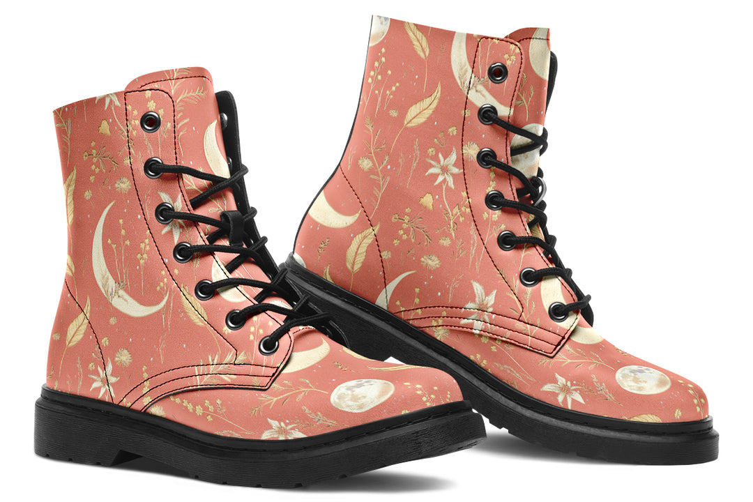 Coral Moonlit Botanica Boots