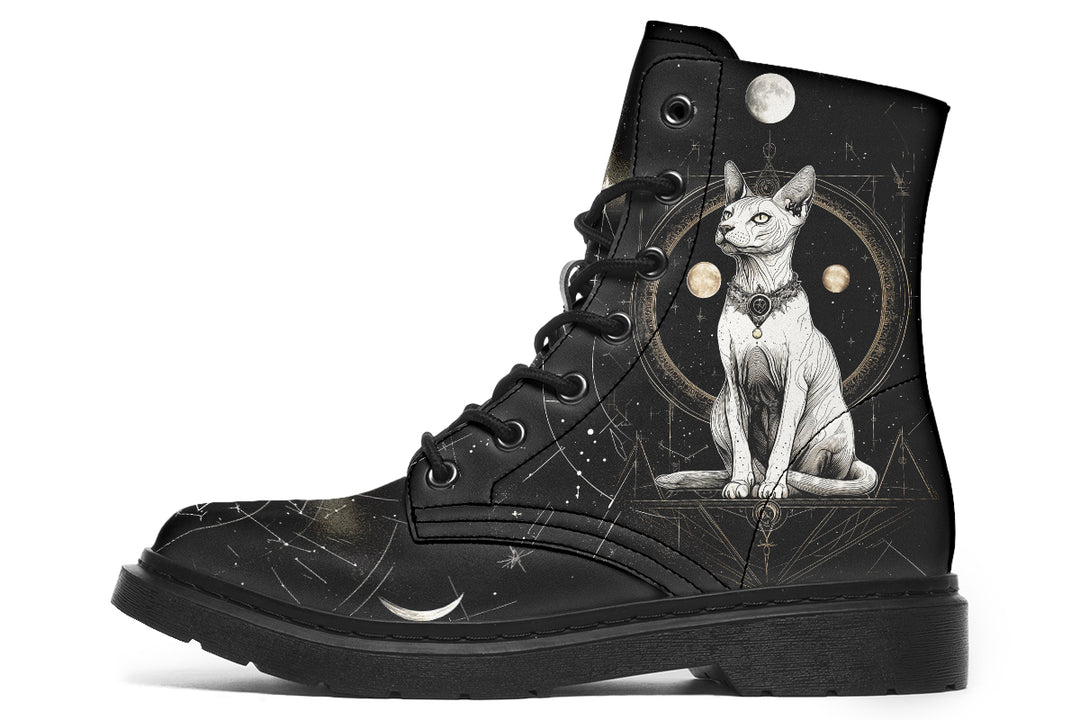 Cosmic Sphynx Cat Boots