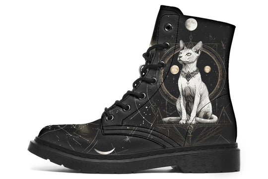 Cosmic Sphynx Cat Boots