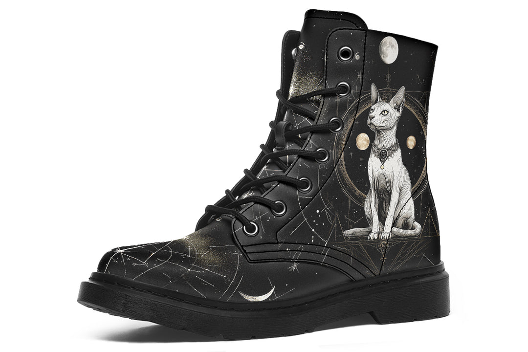 Cosmic Sphynx Cat Boots