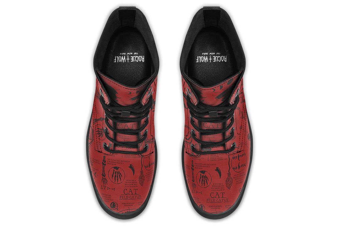 Crimson Cat Study Boots