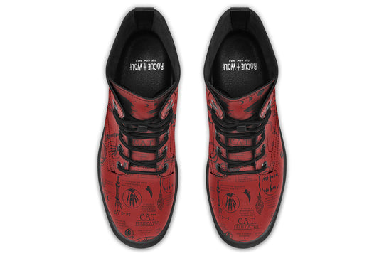 Crimson Cat Study Boots
