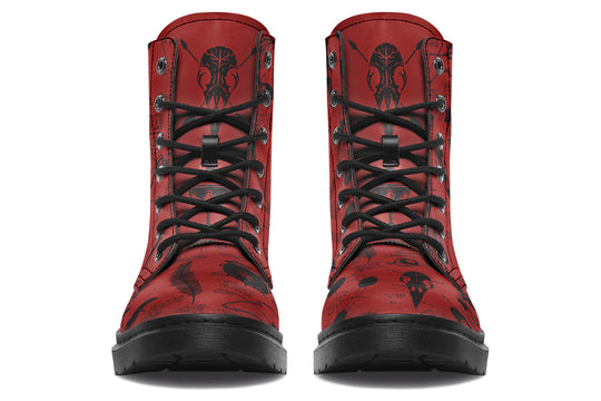 Crimson Raven Study Boots