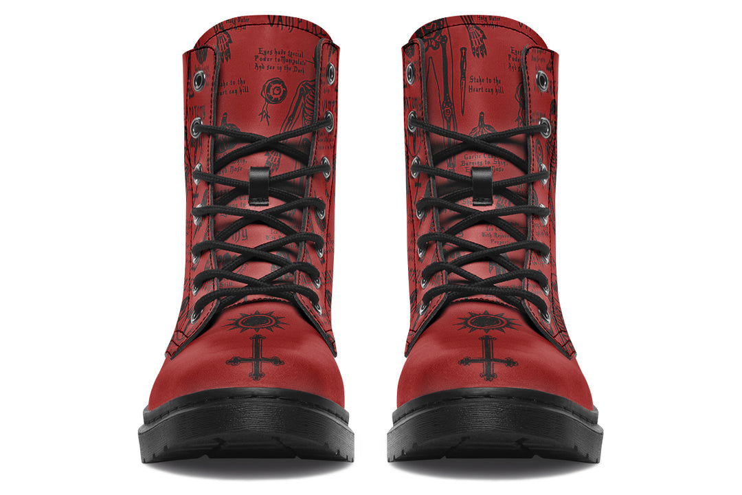 Crimson Vampire Study Boots