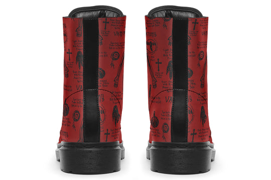 Crimson Vampire Study Boots