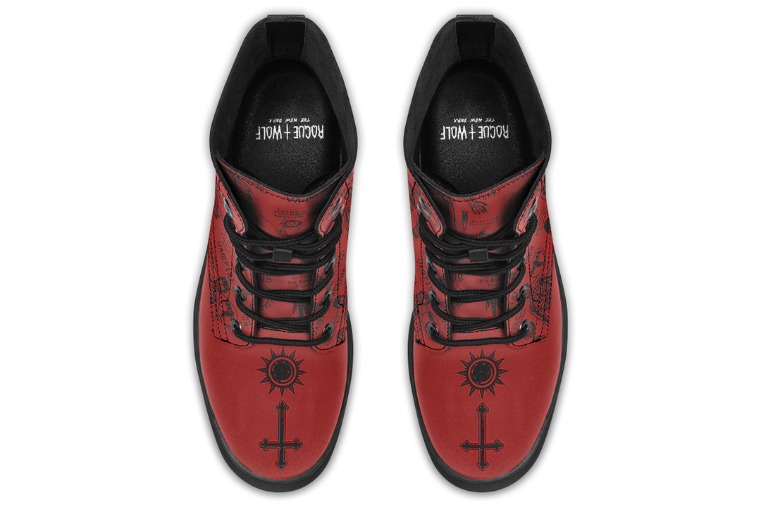 Crimson Vampire Study Boots
