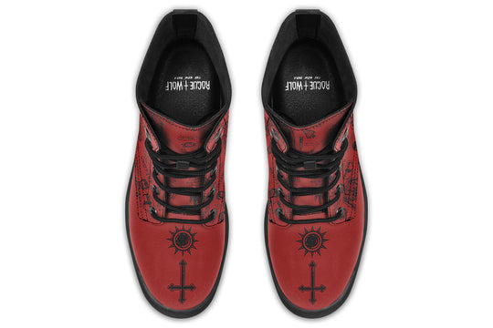 Crimson Vampire Study Boots