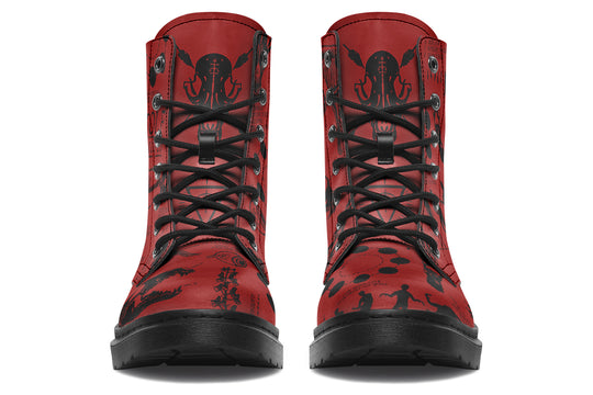 Crimson Wolf Study Boots