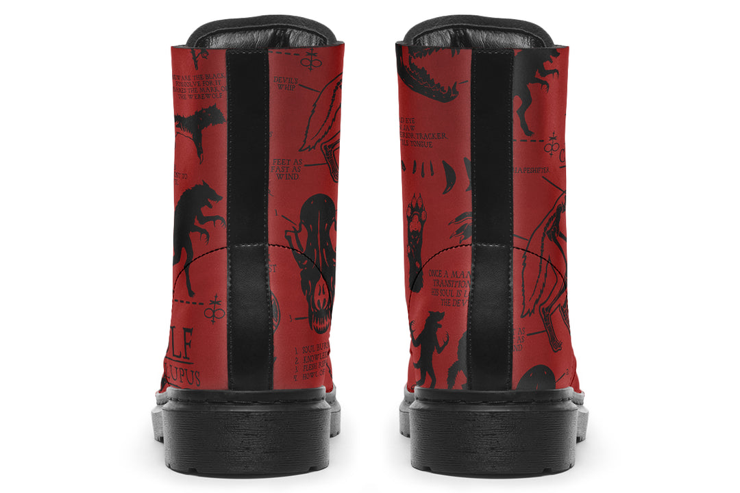 Crimson Wolf Study Boots